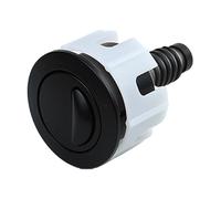Flush Tank Push Button - 5 cm circolare attuatore, cromato ABS Button, doppio meccanismo di pressione con finitura rustica | pratico toilet hardware per riparazione e uso moderno