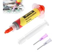 Flussante Per Saldatura A Stagno Sn42 Bi58, Flusso A Bassa Temperatura 138°C, Buona Conduttività Termica E Resistenza Meccanica, Non Facile Da Rompere O Ossidare, Adatta Per BGA, SMT, LED E Pasta Sald