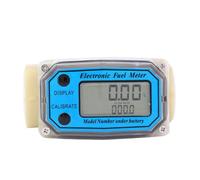 Flussimetro Digitale Turbina ad Alta Precisione 15-120L/Min Display LCD 1" NPT per Cherosene Benzina Gas Olio Carburante
