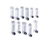 Flussimetro for gas, flussometro for aria, rotametro a pannello quadrato femmina BSPT da 1/4", 0,1-1 l/min, 10-100 l/min, 1-10 l/min, 2-20 l/min, 0,5-5 l/min(0.1-1LPM)