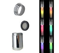 Flusso d'acqua Cambia Colore Rubinetto Rubinetto Lavello Controllo della Temperatura 3 Colori Sensore di Luce per Bagno Led Colore Acqua Cambiare Flusso Sensore per Cucina Bagno