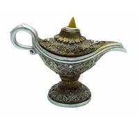 Flusso Dietro Bruciatore Magico Lampada Argento 21 X 9x14 CM
