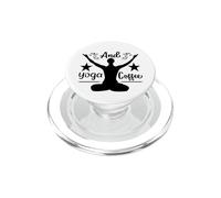 Flusso sereno dell'alba e vibrazioni del caffè yoga PopSockets PopGrip per MagSafe