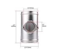 Flussometro Acqua Misuratore del flusso d'aria con montaggio sul sensore da 63/70/76 mm, adattatore for misuratore di aspirazione base MAF009(70mm)