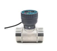 Flussometro ad ultrasuoni, flussometro elettronico per display digitale RS485, flussometro elettronico intelligente in acciaio inossidabile LCD, sensore di flusso d'acqua (filettatura femmina