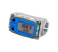 Flussometro Compatto per Automazione Flussometro Compatto per(1inch) | Doppio display digitale, dati in per tempo e cumulativi, gestione efficiente carburante