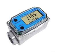 Flussometro Compatto per Automazione Flussometro Compatto per(3/4inch) | Doppio display digitale, dati in per tempo e cumulativi, gestione efficiente carburante