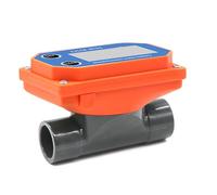 Flussometro elettronico in PVC adatto per misurazioni accurate di liquidi nei sistemi di irrigazione e depurazione dell'acqua a metanolo con display LCD elettronico