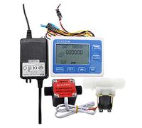 Flussometro, flussometro con display digitale DN15 regolatore di flusso quantitativo con sensore di commutazione da 1/2" valvola a solenoide utilizzata per controllare e visualizzare il flusso del