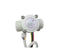 Flussometro per acqua, Sensore Di Flusso D'acqua DN20 Hall 1.75MPa Distributore Automatico Acqua Misuratore Portata DC5~18V Con Induzione Temperatura