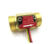 Flussometro per liquidi, Misuratore di portata a turbina impermeabile YF-B5 3/4 "sensore di flusso d'acqua in ottone misuratore a turbina effetto magnetico impulso NPN