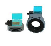 Flussometro per liquidi, Misuratore di portata d'acqua ad ultrasuoni Connessione flangiata DN50/DN65/DN80/DN100 Misuratore di portata d'acqua digitale IP68 Contatore a sandwich Display LCD(DN65)