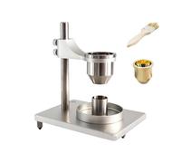 Flussometro per polveri metalliche, misuratore di scorrevolezza con imbuti in ottone da 2,5 mm e 5,0 mm, tazza calibrata da 25 ml e cronometro, per testare la portata(Stainlesssteel,5.0mm)