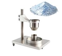 Flussometro per polveri, set 2 in 1 per test su polveri con imbuti in ottone/acciaio inossidabile, supporto regolabile, per analisi di polveri metalliche e non metalliche(Stainlesssteel,5.0mm)