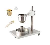 Flussometro per polveri, set 2 in 1 per test su polveri con imbuti in ottone/acciaio inossidabile, supporto regolabile, per analisi di polveri metalliche e non metalliche(Stainlesssteel,2.5mm)