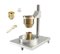 Flussometro per polveri, set 2 in 1 per test su polveri con imbuti in ottone/acciaio inossidabile, supporto regolabile, per analisi di polveri metalliche e non metalliche(Brass,2.5+5.0mm)