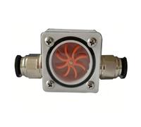 Flussometro raffreddato ad acqua for sistemi di raffreddamento macchine for incisione con alloggiamento in lega alluminio e connettori standard da 6 mm 8 10 12(8mm)