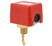Flussostato, attacco filettato regolabile 1/2 pollice Contatti SPDT Interruttore valvola di flusso a paletta per acqua 1.0Mpa Regolatore di flusso per impianto idrico, aria condizionata,ecc(Rosso)