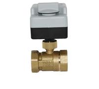 Flussostato elettrico dell'acqua Sfera 3 bouchon unidirezionale Valvola A due vie A tre fili A due controlli AC220V Filettatura interna Spike strumenti hvac(2way DN15)