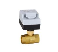 Flussostato elettrico dell'acqua Valvola a sfera 3 unidirezionale A due vie A tre fili A due controlli AC220V Filettatura interna Strumenti hvac(3way DN15)