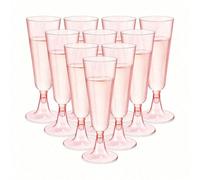 Flûte à champagne en plastique réutilisable de 155 ml, élégante et à la mode, adaptée pour les mariages, les fêtes, les anniversaires (flûtes à champagne, verres à vin, gobelets en plastique, verres à