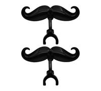 Flute Beard Clip - Wind Instruments Add-On, Two-Piece Mustache Decor Offering Comic Effect, Music Accessory Designed for Musician Teacher Beginner Professional Stage School Concert