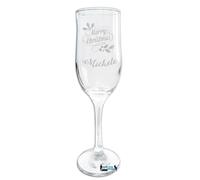 FLUTE CALICE PERSONALIZZATO INCISO INCISIONE IMMAGINE REGALO NOME NATALE AUGURI