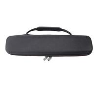 Flute Case Bag, Recorder Storage Box, EVA Music Instrument Carrying Pouch, chiusura lampo, protezione Cushioning, (Soprano Size, Black), for Descant Recorder, Travel & Solution