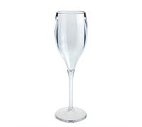 Flute Champagne Prosecco Aperitivo in plastica riutilizzabile di DoimoFlair bicchiere da campeggio Outdoor Trasparente Set 6 Pezzi di DoimoFlair