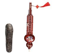 Flute Ethnic Instrument - Handmade Traditional Chinese Hulusi, 17.72x3.94