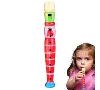 Flute Kids - Flauto in legno per cartoni animati, flauto da becco a 6 fori | accessorio musicale educativo che favorisce l'apprendimento precoce, lo sviluppo della musica negli adolescenti