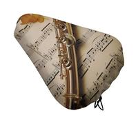 Flute Music Bike Coprisedile impermeabile per cyclette, cuscino per sella con coulisse, copertura per pioggia, neve, polvere, per mountain bike, bici da strada