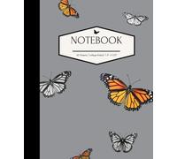 Flutter & Flow: Monarch-Inspired Notebook (120 Pages, Matte Cover): A Beautiful College-Ruled Book for Journaling, Notes & Creativity