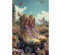 Flutterby Daydreams Butterfly Vintage Roller Skates Journal: A Whimsical Retro Butterflies Notebook with Lined Pages for Creative Writing Gifts, ... Derby Skaters, and Cozy Slow Living Aesthetic