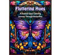 Fluttering Hues: A Stained Glass Coloring Journey Through Butterflies