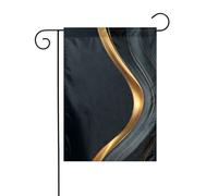 Fluttuante Lines Of Black Gold Garden Flag 30x45cm Verticale Doppio Lato Fattoria Vacanze Decorazioni Esterne Bandiera Cortile