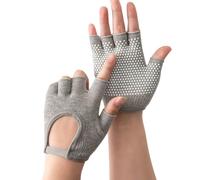 Fluxioxtna 1 paio di guanti a cinque dita guanto fitness esercizio guanto da allenamento antiscivolo in silicone guanto uomo donna sollevamento pesi guanto