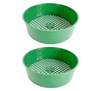 Fluxioxtna 2 pezzi setaccio multifunzione per il suolo e la roccia separatore del suolo setacciatura del suolo setaccio da giardino per gli appassionati di giardino