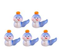 Fluxioxtna 5Pcs Cinese Cambiare Colore Serpente Statua Resine Animali Miniature Figurine Casa E Ufficio Desktop Decorazione Ornamenti