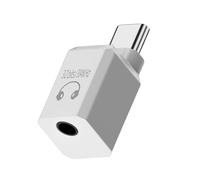 Fluxioxtna Adattatore ad alta risoluzione da tipo C a 3,5 mm, convertitore audio HiFi da 384 kHz, adatto per altoparlanti, ascolti e giochi ininterrotti