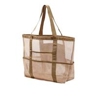 Fluxioxtna Borsa da spiaggia con fondo a prova di sabbia multiuso scava fuori la borsa porta la maniglia per l'uso quotidiano, cachi