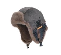 Fluxioxtna Cappello antivento termico con paraorecchie invernale per esterni in poliestere isolato comodo cappello per sci escursionismo pendolarismo antivento termico copertura dell'orecchio cappello