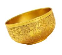 Fluxioxtna Fengshui - Ciotola decorativa in metallo per ricchezza, centrotavola, ornamento da scrivania, per casa, ufficio, prosperità, buona fortuna, da collezione, ciotola in metallo Fengshui