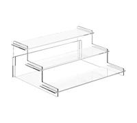 Fluxioxtna Scaffale decorativo robusto degli organizzatori della radura di 3 strati per lo scaffale cosmetico essenziale di tre strati della Tabella di vanità