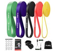 FLWAL Cintura di resistenza, cintura per esercizi con manico, cintura di supporto per trazioni con ancoraggio alla porta, per allenamento fitness maschile e femminile, utilizzata per stretching del