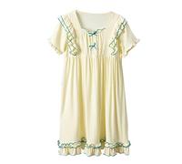 Flwydran Camicia da Notte vittoriana delle Ragazze, Vestiti da Notte della Principessa del Vestito da Sonno dei Bambini per la Ragazza 3-12 Anni