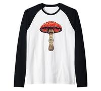 Fly Agaric Art all Seeing Eye Trippy Nature Mystic Maglia con Maniche Raglan
