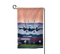 Fly Airplane Print Welcome Yard Flags Outdoor Decor All Weather Garden Patio Flag 30,5 x 45,7 cm diverse forme