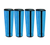 Fly Boots for Horses - 4 Pieces Breathable Adjustable Mesh Wrap | Protective Leggings with Stay-Up Straps, Sturdy Equine Guards with Fleece Trim, Horse Gear with Comfort Fit, Trail Riding Care