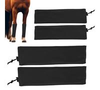 Fly Boots, Horses Shoe, 19.69x5.12 inches Easy to use and Install Ventilated Equine Leggings, Adjustable Horse Fly Straps for Turnout, Stable, Racing, Jumping, Competition, Especially Events